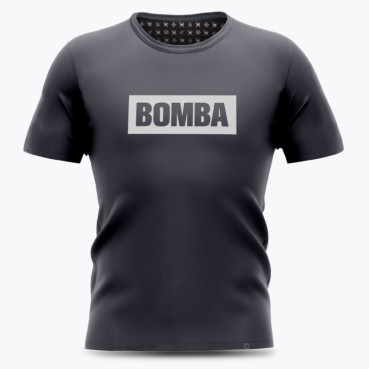 Szara koszulka męska – Bomba
