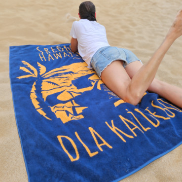 Bardzo duży ręcznik plażowy – Domino Jachaś - 100x160cm