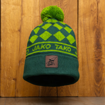 Czapka – jako tako – naszywka skórzana Łęcina