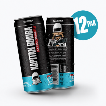 Energetyk Classic Zero Cukru | BEZ KAUCJI | 12-pak | 12 x 330 ml