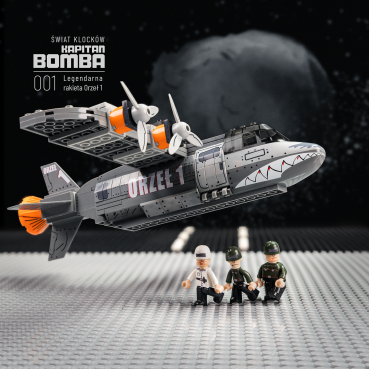 Zestaw klocków – Kapitan Bomba | Orzeł 1 | 3 figurki